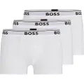 Hugo Boss BOSStil mænd. 50475274 Pakke med 3 hvide boxershorts i bomuld (M), Afslappet