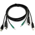 Black Box Secure Kvm Cable Kit - Dp Usb Audio 1.8m