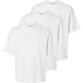 Selected Homme Oscar Loose Fit T-shirt Med Korte ærmer 3 Enheder