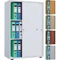 VCM - Kontorskab Lona Xl med skydedøre - Beige - Hylder & opbevaring - - Homeroom