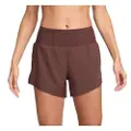Nike Trail Dri-FIT-løbeshorts med indershorts til kvinder - brun