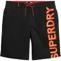 Superdry Superdrytil mænd. M3010238A Klassisk sort badedragt (M), Badetøj, Genanvendt polister, Bæredygtig