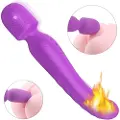 Sex HD Iris - 2 motorers opvarmet massagevibrator (lilla)