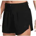 Nike Trail Dri-FIT-løbeshorts med indershorts til kvinder - sort