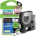 Dymo Tape D1 12mm Sort/hvid Durable