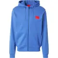 Hugo Boss HUGOtil mænd. 50447972 Blå fleece-sweatshirt med lynlås (M), Casual, Bomuld