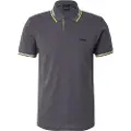 Boss green BOSStil mænd. 50506193 Polo Paul mørkegrå (M), Casual, Bomuld, Korte ærmer