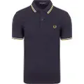 Fred perry Fred Perrytil mænd. M3600 Polo Twin Tipped navy (XL), Casual, Bomuld, Korte ærmer, Blå