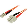 StarTech.com 50fiblcsc2 Infiniband Og Fiberoptisk Kabel 2 M Lc Sc Orange 2m. Lc Sc Om2