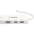 Prokord Usb-c 4-in-1 Vga/dvi/hdmi/dp 4k Adapter