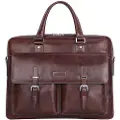Cirafon Leather Vintage Taske 15.6" Ægte Læder Brun