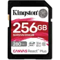 Kingston Canvas React Plus V60 SD - 280MB/s - 256GB