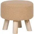 House Nordic - Skammel Aberdeen - Beige - Fodskamler & puffer - - Homeroom