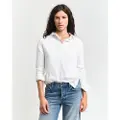 Gant Ganttil kvinder. 4800400 Pullover med V-hals i beige, finstrikket stof (XXL), Casual, Økologisk bomuld, Bæredygtig