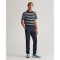 Gant Ganttil mænd. 1505221 Slim Fit chino-bukser i navy twill (29/30), Casual, Bomuld, Økologisk bomuld, Bæredygtig