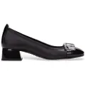 Hispanitas Hispanitastil kvinder. HI243670 Sorte casual loafers i læder (36), Fast, Ingen