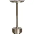 House Nordic - LED-bordlampe Lyneham - Sølvfarvet - Genopladelige lamper - - Homeroom