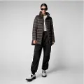 Save the Duck Save The Ducktil kvinder. D43620W-IRIS19 Lydia frakke sort (L), Casual, Nylon