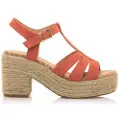 Mtng MTNGtil kvinder. 51820 Courtney orange sandaler (39), Stof, 3-5 cm, Spænder, Casual