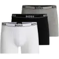 Hugo Boss BOSStil mænd. 50495237 Sæt med 3 boxershorts Spirit hvid, sort, grå (M), Afslappet, Bomuld