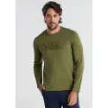 Victorio & Lucchino Victorio & Lucchino, V&Ltil mænd. 650167078 Grøn Chenille T-shirt (L), Casual, Bomuld, Lange ærmer