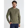 Victorio & Lucchino Victorio & Lucchino, V&Ltil mænd. 660227141 Sweatshirt Relief Labyrinth grøn (M), Casual, Bomuld, Lange ærmer