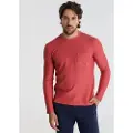 Victorio & Lucchino Victorio & Lucchino, V&Ltil mænd. 650237131 T-shirt med brystlomme i rødt jacquardstof (S), Casual, Bomuld, Lange ærmer
