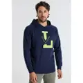 Victorio & Lucchino Victorio & Lucchino, V&Ltil mænd. 660077103 Raglanærmet sweatshirt med navy applikation (L), Casual, Bomuld, Lange ærmer, Blå