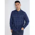Victorio & Lucchino Victorio & Lucchino, V&Ltil mænd. 4638589 Blå ternet flannelskjorte (M), Casual, Bomuld, Lange ærmer