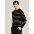 Bendorff Bendorfftil mænd. 870275241 Stribet trøje med box-hals og sorte raglanærmer (3XL), Casual, Bomuld, Lange ærmer