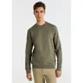 Bendorff Bendorfftil mænd. 860455463 Basic sweatshirt grøn (M), Casual, Bomuld, Lange ærmer