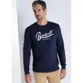 Bendorff Bendorfftil mænd. 860215264 BENDORFF - Basic sweatshirt med navy boxkrave (XL), Casual, Bomuld, Lange ærmer, Blå