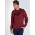 Bendorff Bendorfftil mænd. 860215264 Basic sweatshirt med krave (3XL), Casual, Rødbrun, Bomuld, Lange ærmer