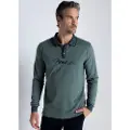 Bendorff Bendorfftil mænd. 830575292 Kortærmet poloshirt med jacquardkrave (L), Casual, Grøn, Bomuld, Klassisk, Korte ærmer