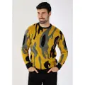 Bendorff Bendorfftil mænd. 870565460 Gul Jaquard-trøje (3XL), Casual, Akryl, Lange ærmer
