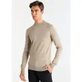Bendorff Bendorfftil mænd. 870225164 Basic strikket trøje Perkins krave beige (S), Casual, Bomuld, Lange ærmer