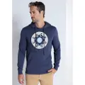 Bendorff Bendorfftil mænd. 860235294 BENDORFF - Navy hættetrøje (S), Casual, Bomuld, Lange ærmer, Blå