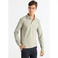 Bendorff Bendorfftil mænd. 830925470 Basic grå piqué polo shirt (3XL), Casual, Bomuld, Lange ærmer