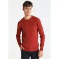 Bendorff Bendorfftil mænd. 870505427 Rød flettet flettet pullover (XXL), Casual, Bomuld, Lange ærmer