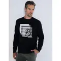 Bendorff Bendorfftil mænd. 860225276 Grafisk sweatshirt med sort bokskrave (3XL), Casual, Bomuld, Lange ærmer