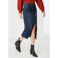 LOIS Jeans Lois Jeanstil kvinder. 411482610 Blå denimnederdel (34), Casual, Polyester