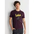 LOIS Jeans Lois Jeanstil mænd. 157013177 Lois lilla basic T-shirt (S), Casual, Bomuld, Korte ærmer