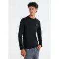 LOIS Jeans Lois Jeanstil mænd. 157933978 Sort T-shirt med lynlås (3XL), Casual, Bomuld, Lange ærmer