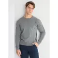 LOIS Jeans Lois Jeanstil mænd. 176673959 Grå ribstrikket trøje (XXL), Casual, Bomuld