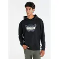 LOIS Jeans Lois Jeanstil mænd. 165883935 Tribal grafisk hættetrøje sort (3XL), Casual, Bomuld, Lange ærmer