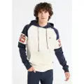 LOIS Jeans Lois Jeanstil mænd. 165913950 Kanguro Ranglan sweatshirt hvid (L), Casual, Bomuld, Lange ærmer