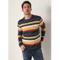 LOIS Jeans Lois Jeanstil mænd. 176553422 Flerfarvet stribet trøje (XL), Casual, Akryl, Lange ærmer