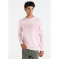 LOIS Jeans Lois Jeanstil mænd. 165863921 Sweatshirt med broderet logo på brystet i pink (L), Casual, Bomuld, Lange ærmer