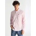 LOIS Jeans Lois Jeanstil mænd. 145503929 Langærmet skjorte med pink fint twillstof (XL), Casual, Bomuld, Lange ærmer