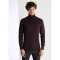 LOIS Jeans Lois Jeanstil mænd. 171513125 Basic pullover med broderet logo i lilla (M), Casual, Bomuld